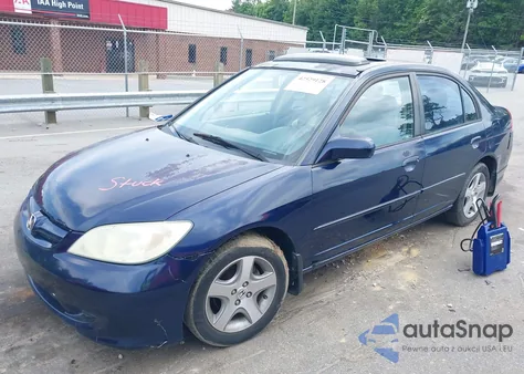 2004 Honda Civic Ex from USA, damaged, VIN 2HGES26724H525774